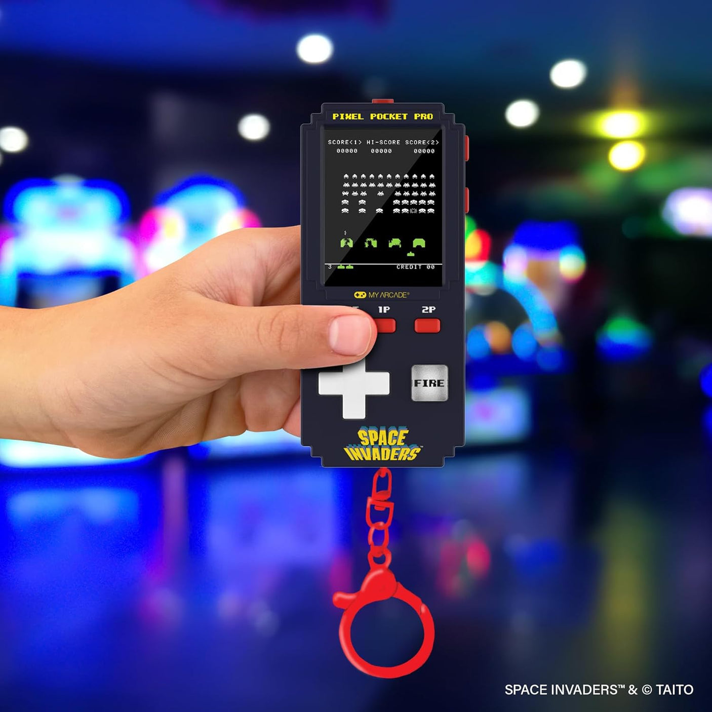 My Arcade Space Invaders Pixel Pocket Pro - Portable Keychain