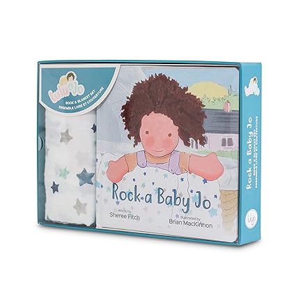 Cotton Swaddle & Book GIFT SET - Rock-A-Baby-Jo