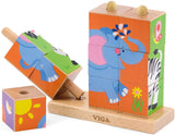 Stacking Cube Puzzle - Wild Animals