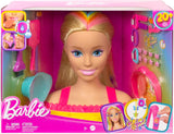 Barbie Doll Deluxe Styling Head with Color Reveal Accessories and Straight Blonde Neon Rainbow Hair