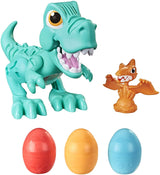 Play-Doh Dino Crew Crunchin' T-Rex Toy with Funny Dinosaur Sounds and 3 Eggs