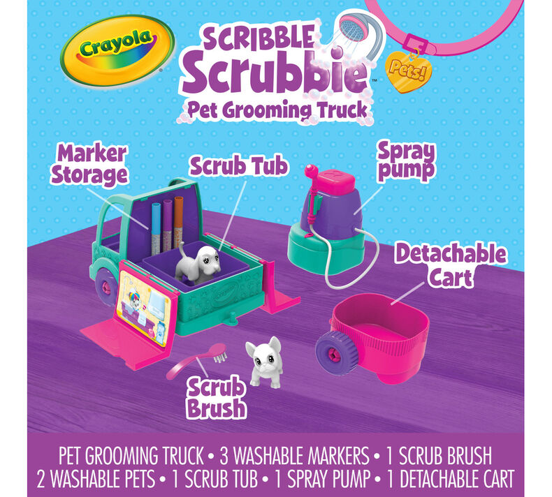 Scribble Scrubbie Pets Pet Grooming Truck