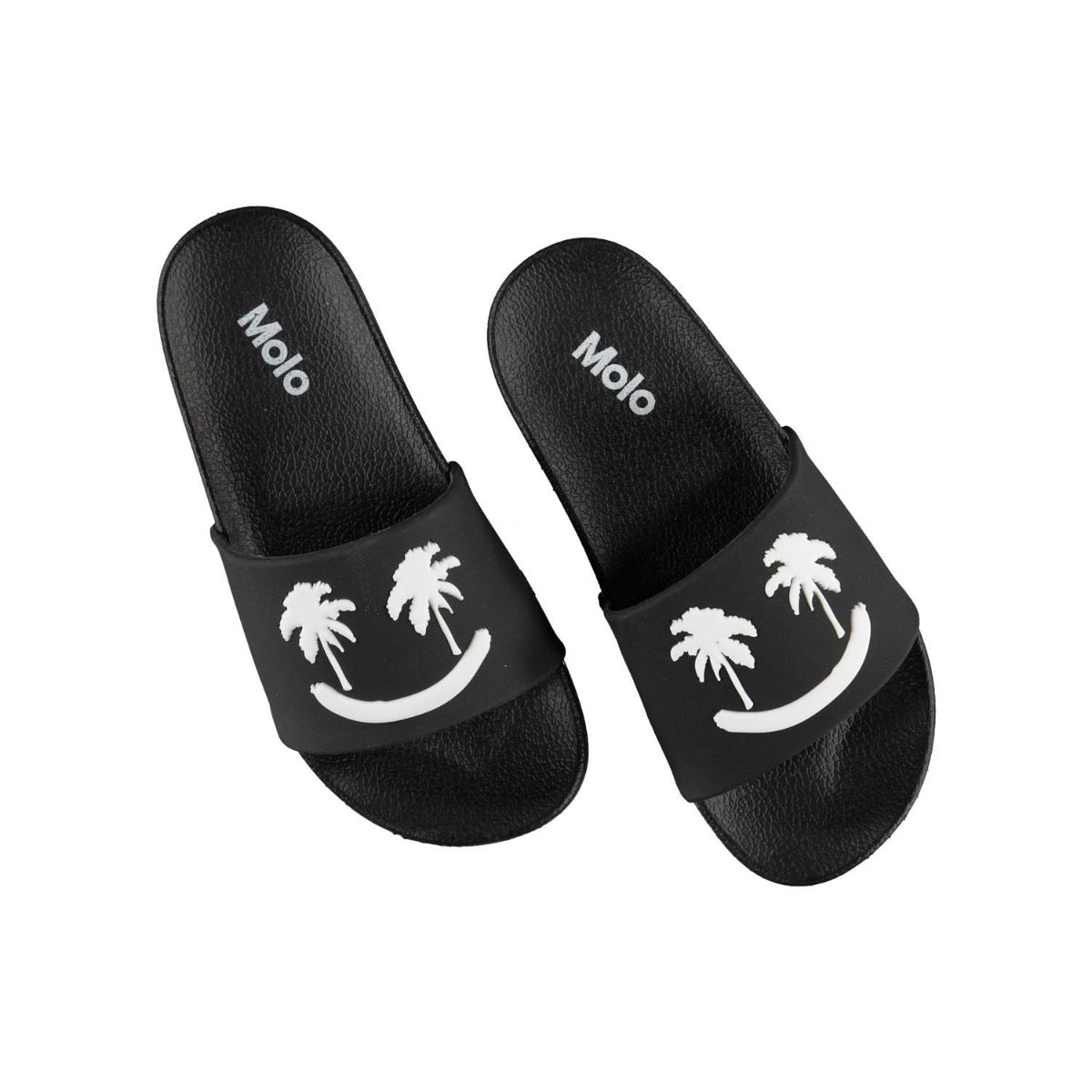 Zhappy Black Smile Slides