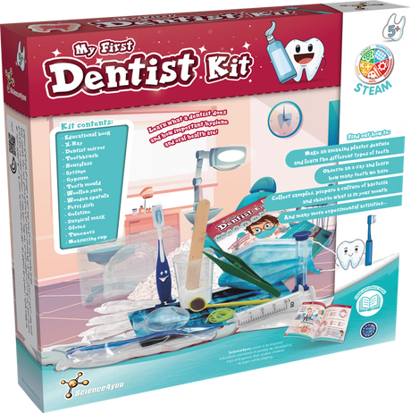 My First Dentist Kit for Kids – Pretend Play Dental Toy Set with Tools