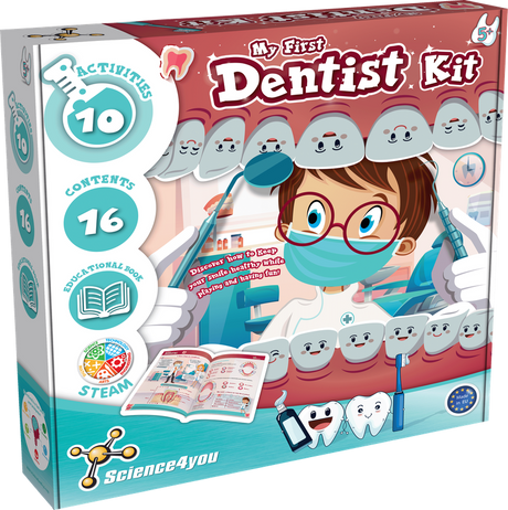 My First Dentist Kit for Kids – Pretend Play Dental Toy Set with Tools