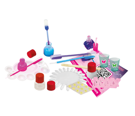 Manicure Factory Pretend Play Set for Kids – Nail Salon Toy with Nail Polish, Tools & Accessories