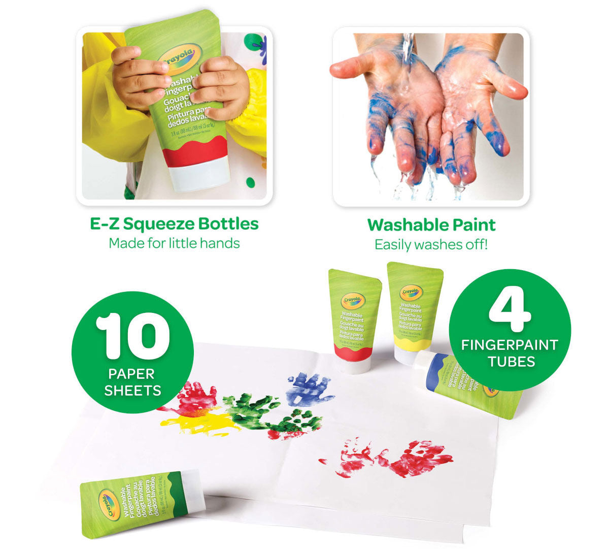 Washable Finger Paint Set for Toddlers