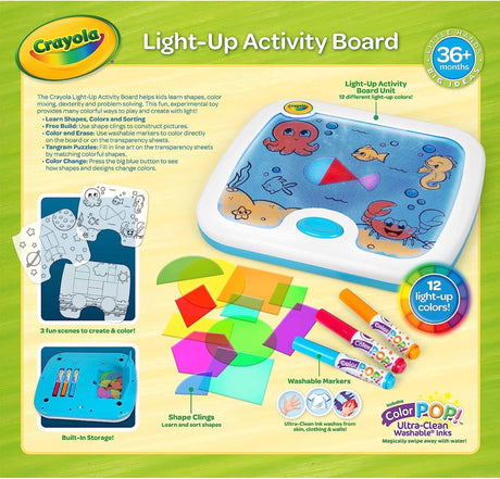 Crayola Light Up Activity Board, Kids Art Kit