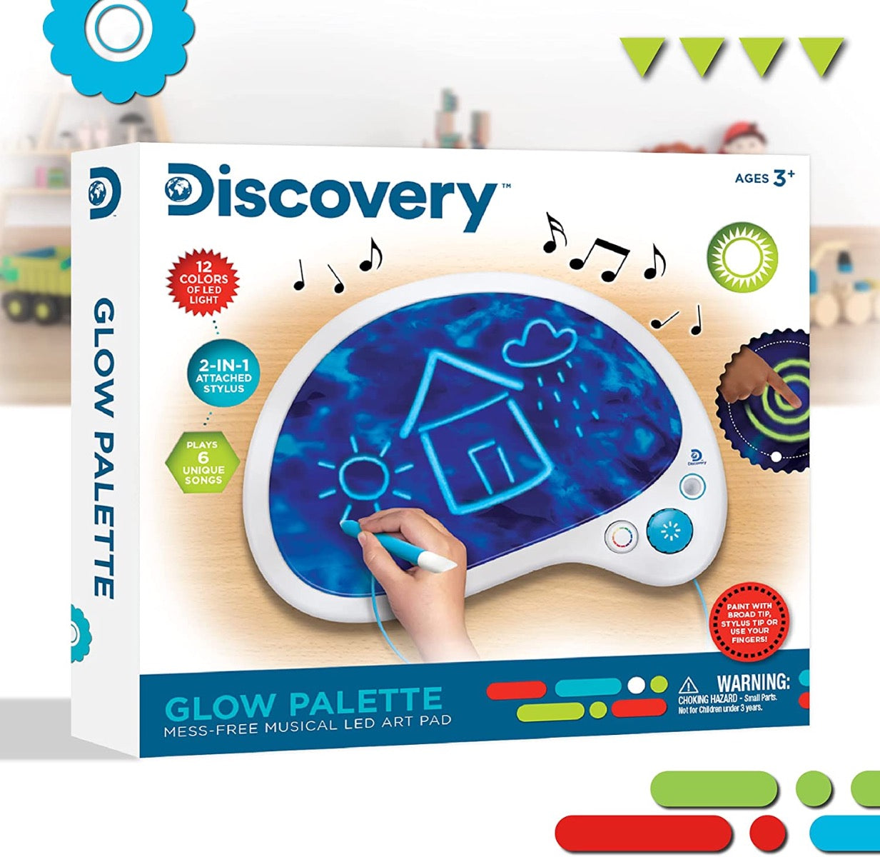 Discovery Kids Neon LED Glow Drawing Board