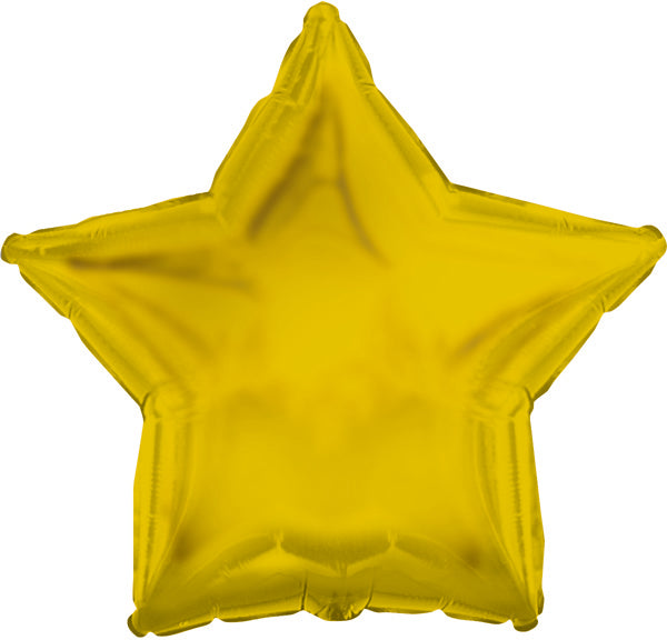 Star Gold Foil Balloon 18"