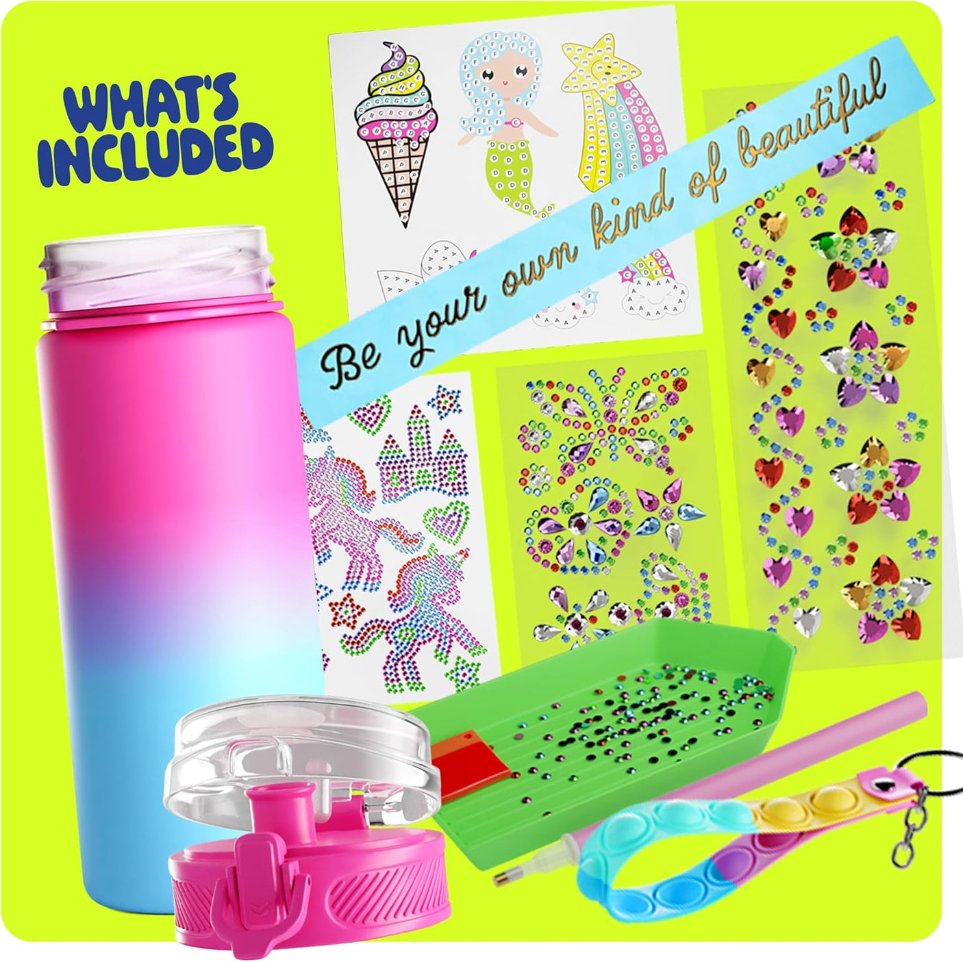 Decorate Your Own Glow-in-the-dark Water Bottle Kit