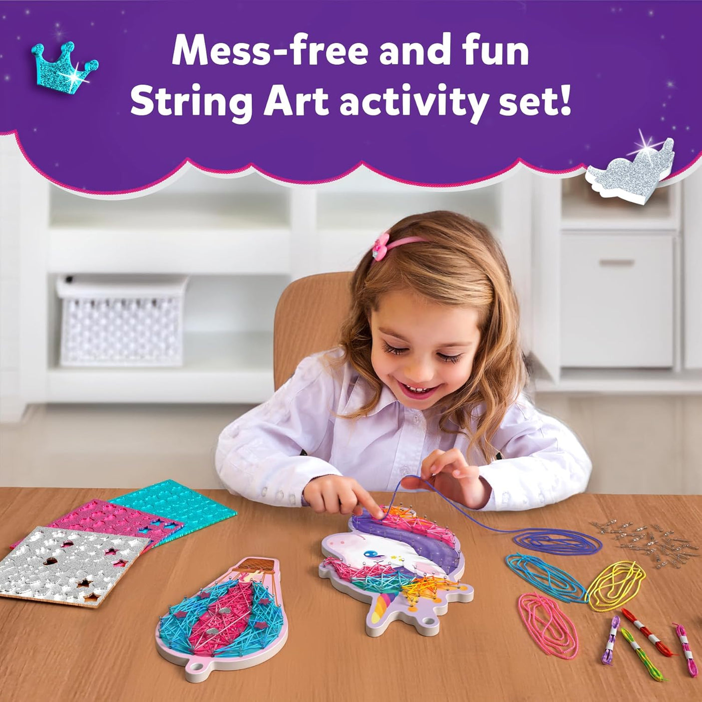 String Art Activity - Unicorn Magic Mess-Free Art