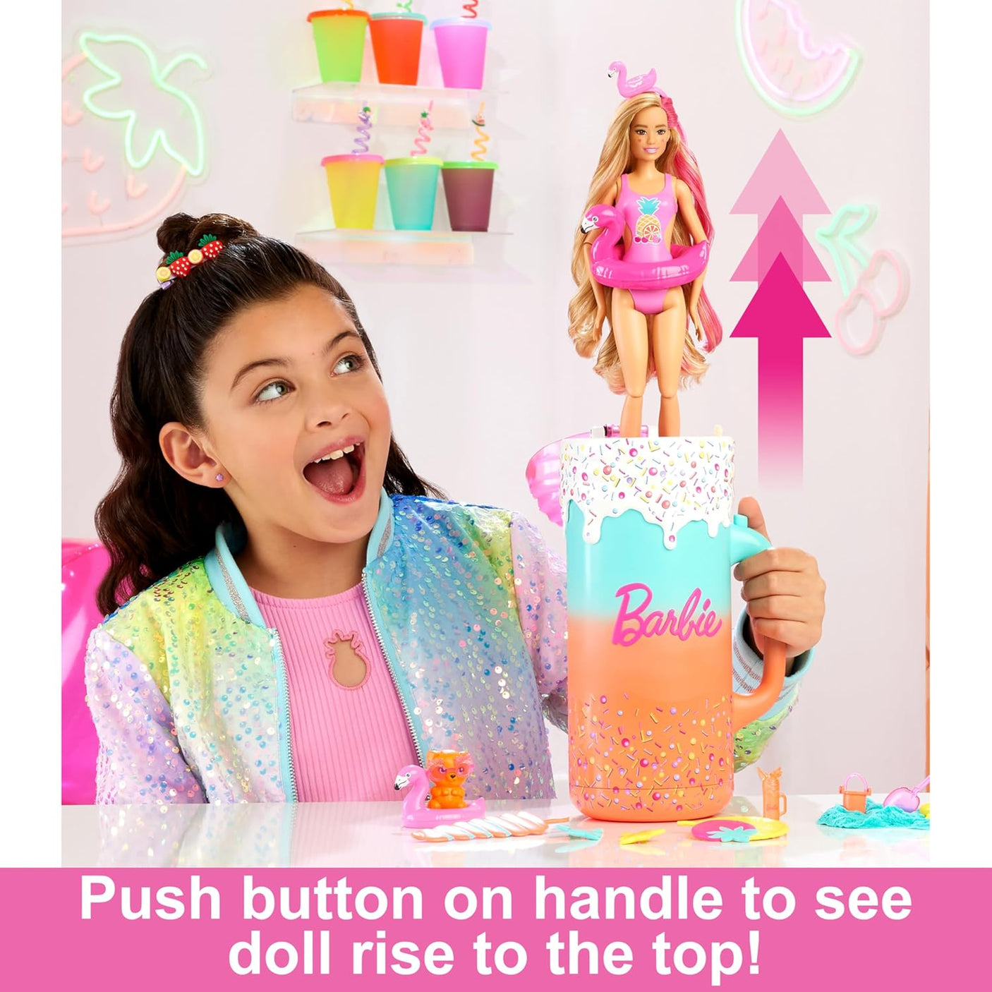 Rise & Surprise Fruit Series Gift Set with Scented Doll & Squishy Pet