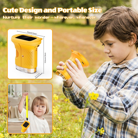 1000X Portable Mini Pocket Microscope with 2.4″ IPS Screen