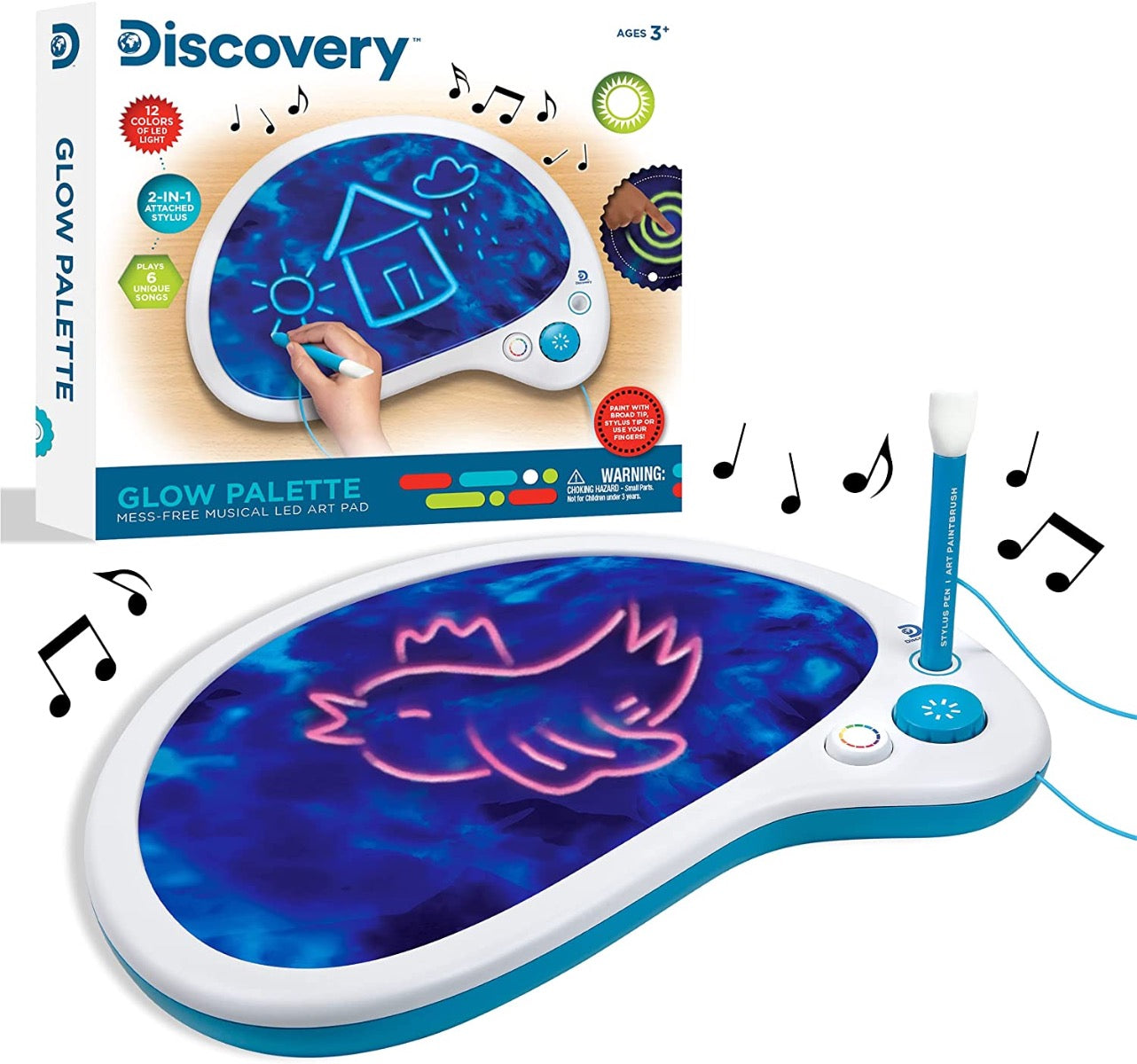 Discovery Kids Neon LED Glow Drawing Board