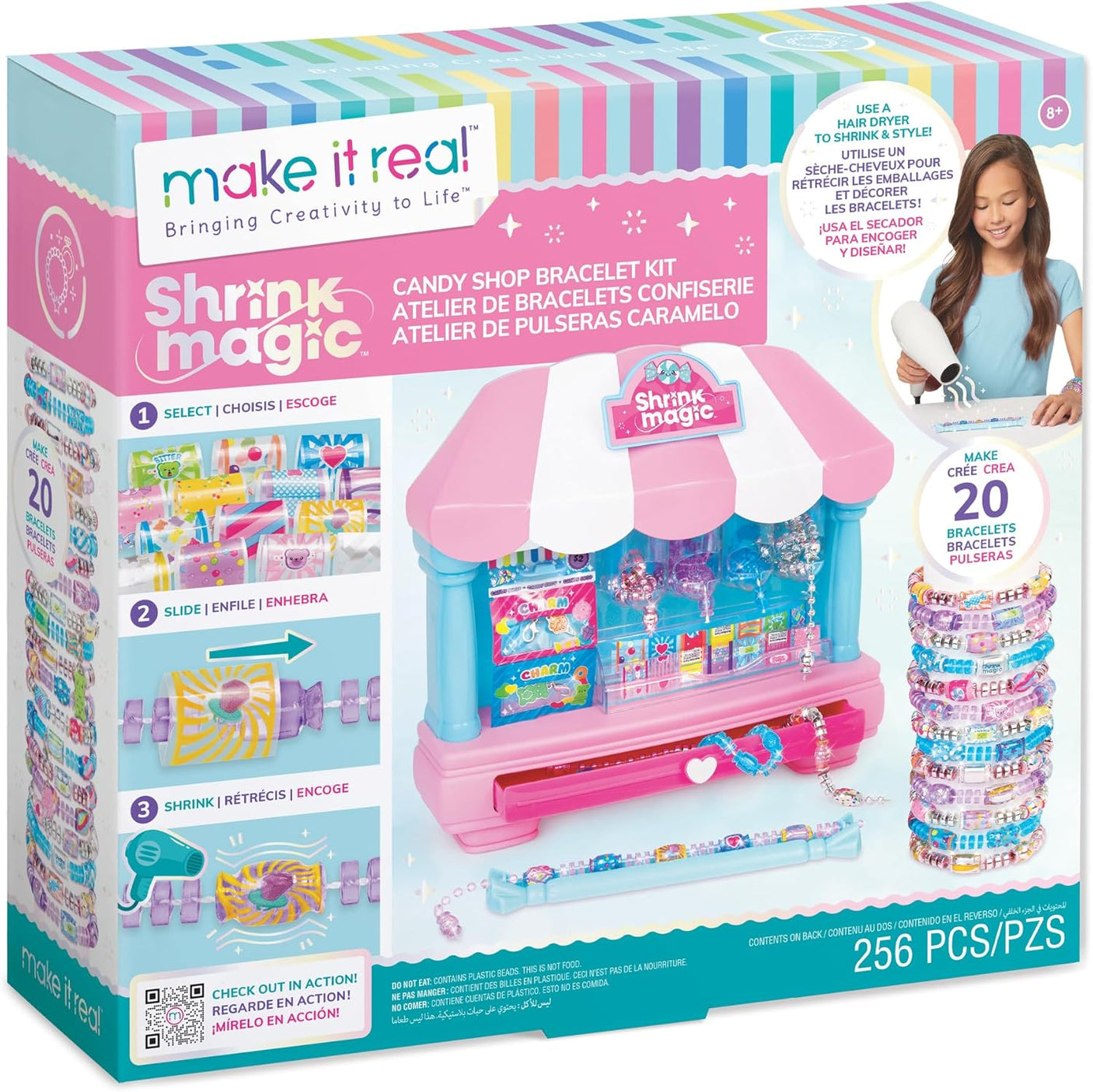 Shrink Magic Candy Shop Bracelet Kit - Create 20 Bracelets