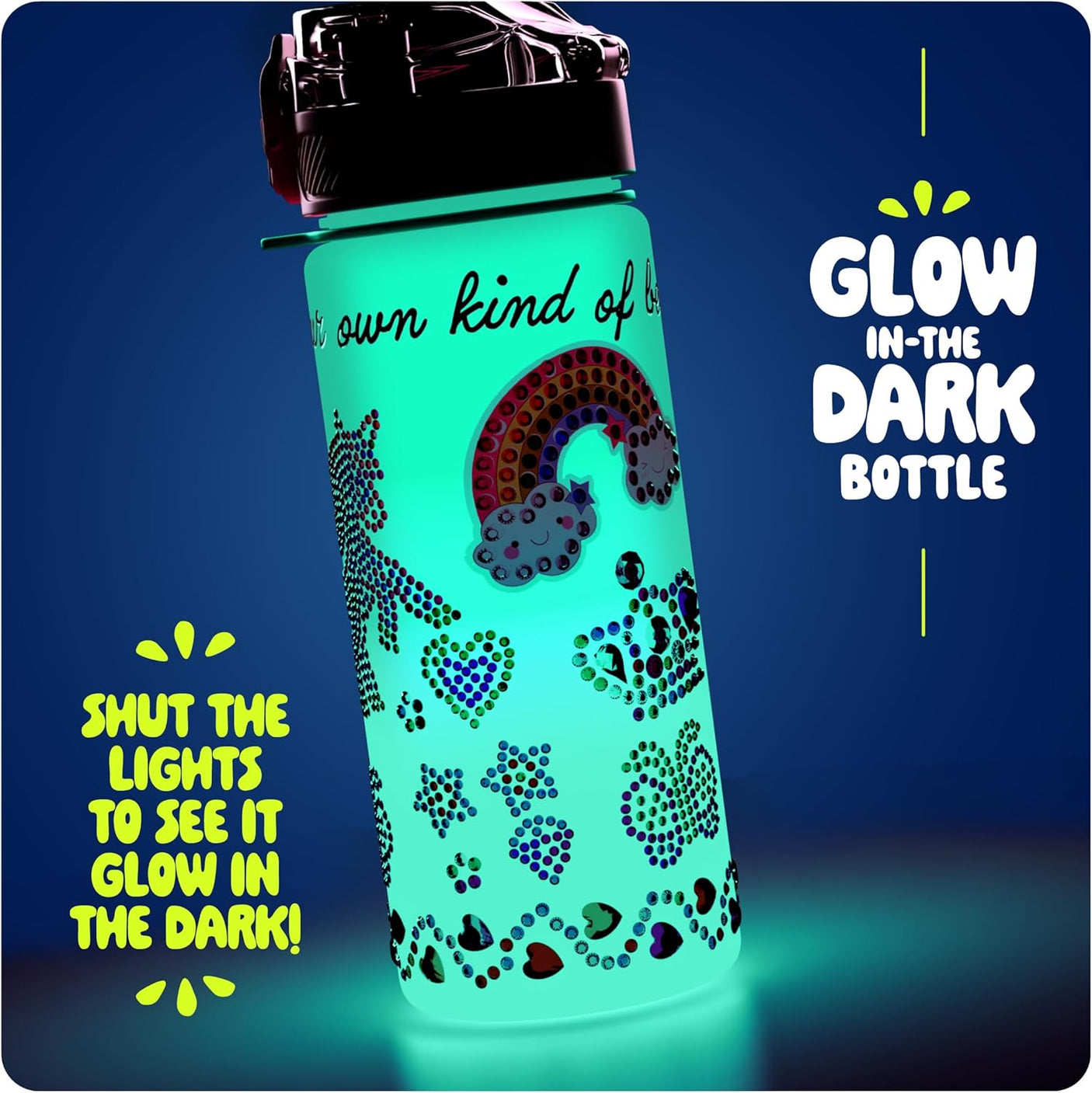 Decorate Your Own Glow-in-the-dark Water Bottle Kit