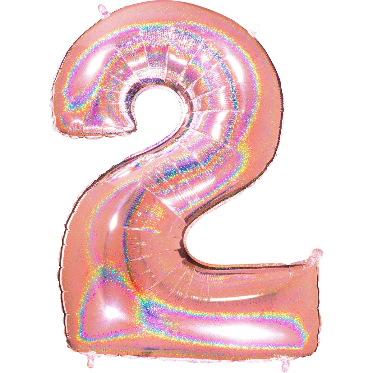 Glitter Rose Gold Number Balloon 40"