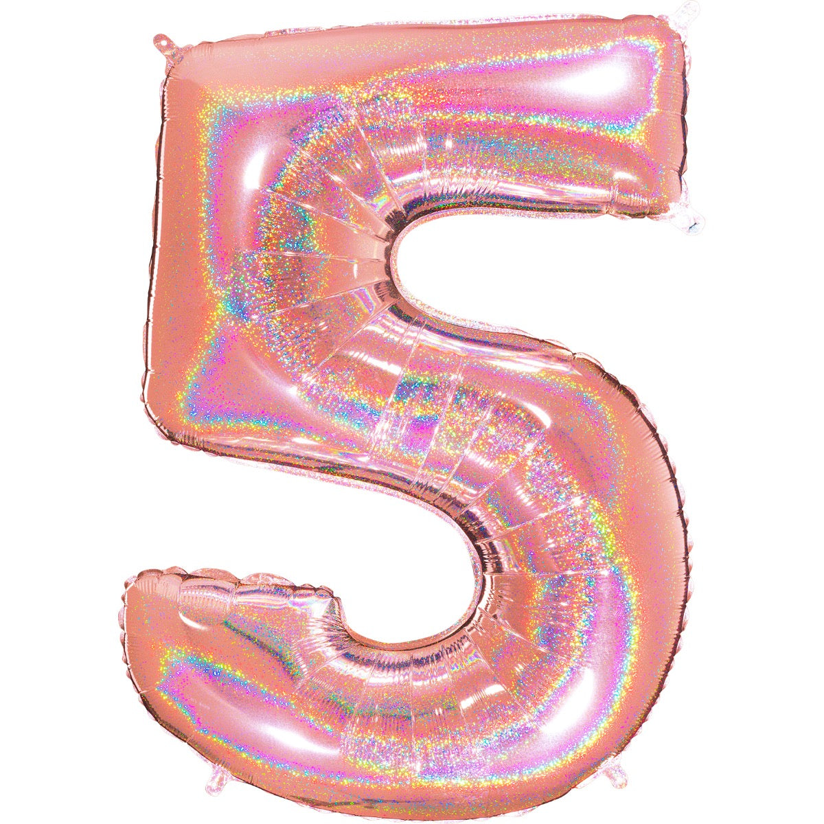 Glitter Rose Gold Number Balloon 40"