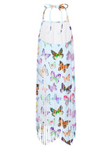 More Butterflies Fringe Dress