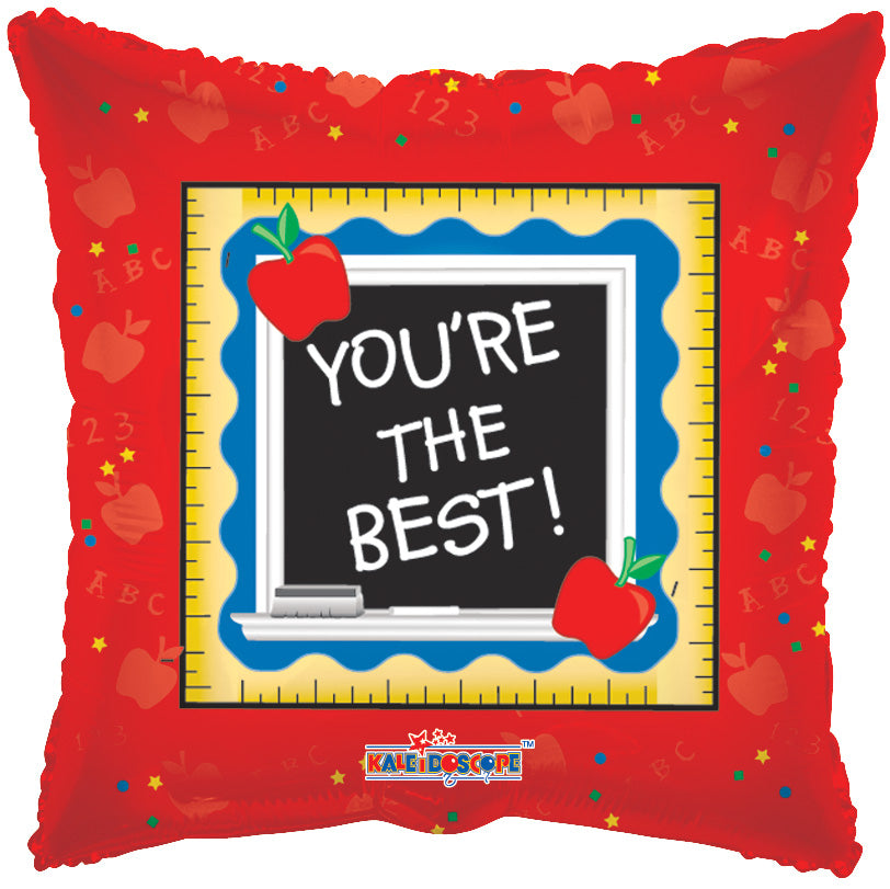 You're The Best Teacher Foil Balloon 18"