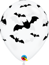 Happy Halloween Bats Balloons Latex 11"