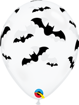 Happy Halloween Bats Balloons Latex 11"