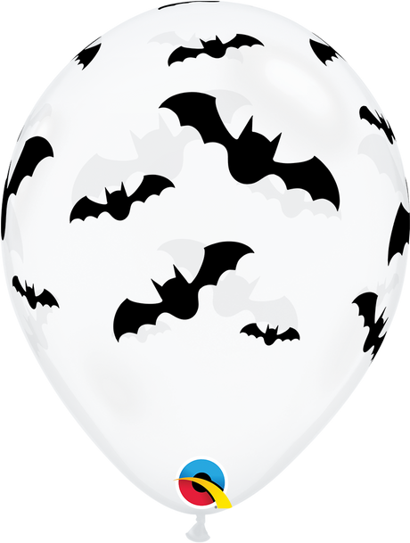 Happy Halloween Bats Balloons Latex 11"