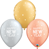 Happy New Year Sparkles Latex Balloon 11"