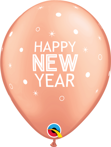 Happy New Year Sparkles Latex Balloon 11"