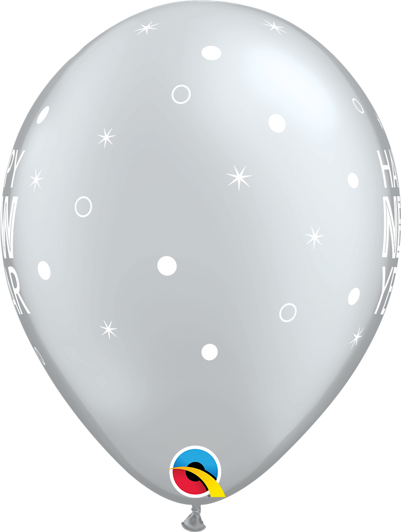 Happy New Year Sparkles Latex Balloon 11"