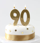 We Heart Birthdays Gold Glitter Number Candle 9