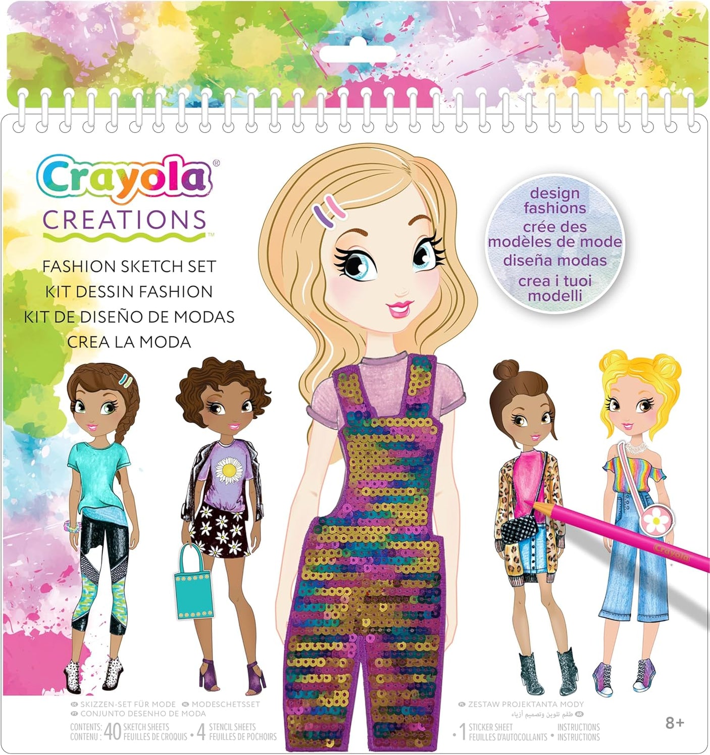 I Love Fashion Album Creations Sketch Set
