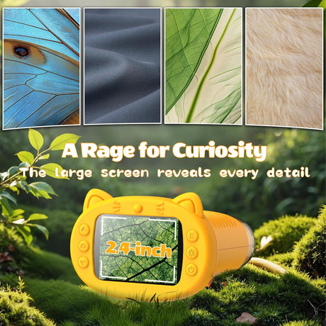 1000X Portable Mini Pocket Microscope with 2.4″ IPS Screen