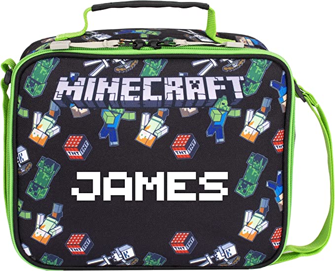 Minecraft Personalized Lunch Bag - Minecraft World