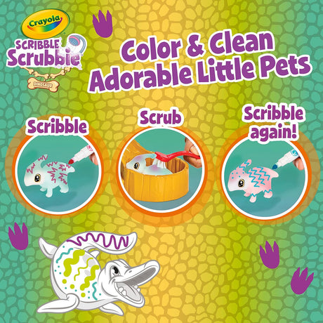 Scribble Scrubbie Pets Dinosaur Waterslide