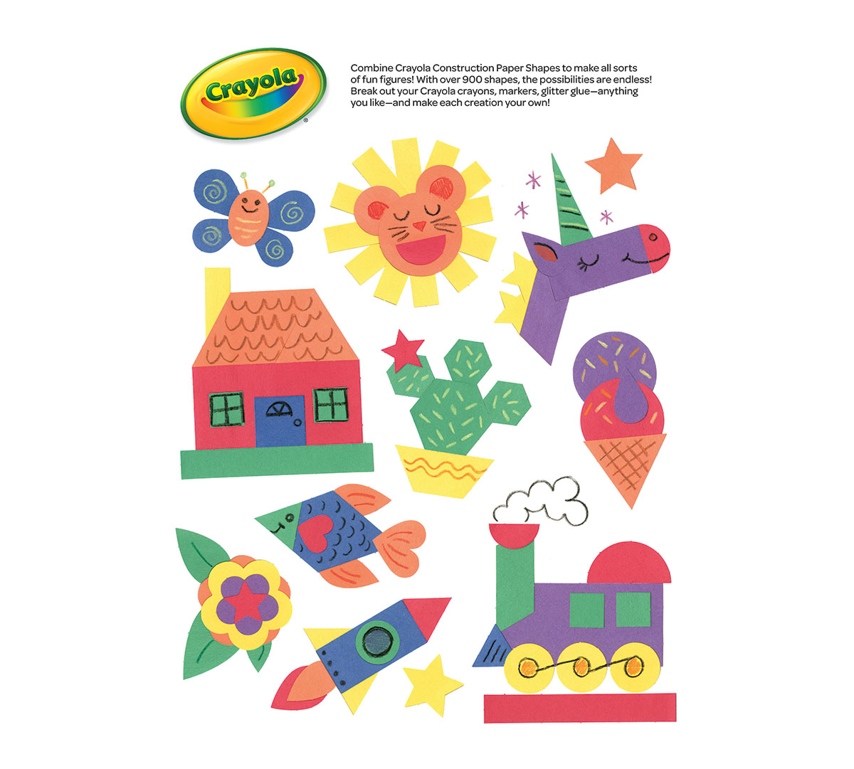 Construction Paper Shapes, 48 ct