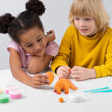 Dinos. Colorful modeling air-dry clay, 15 cans