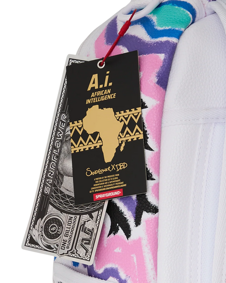 A.I. African Intelligence Motivated Motion Backpack - Sandflower Collab