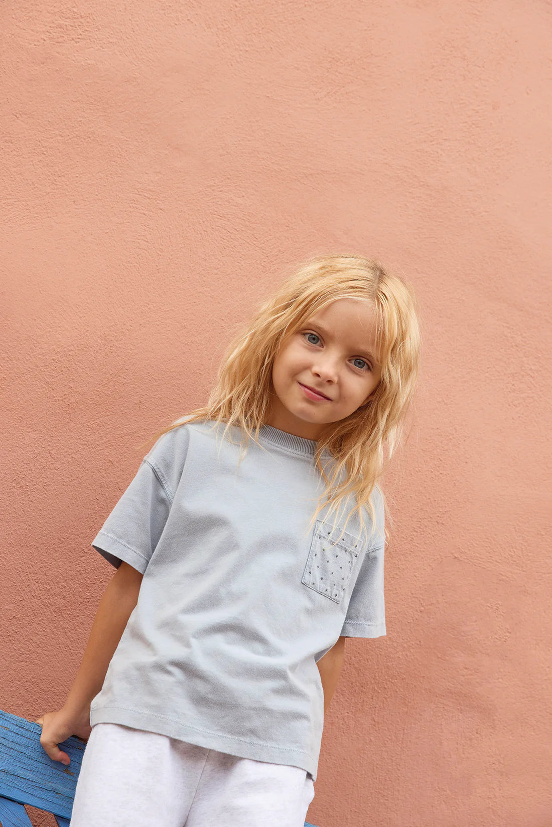 T-Shirt Nixon - Bleu Bebe