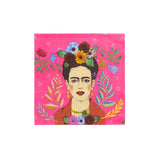 Pink Frida Kahlo Cocktail Napkin