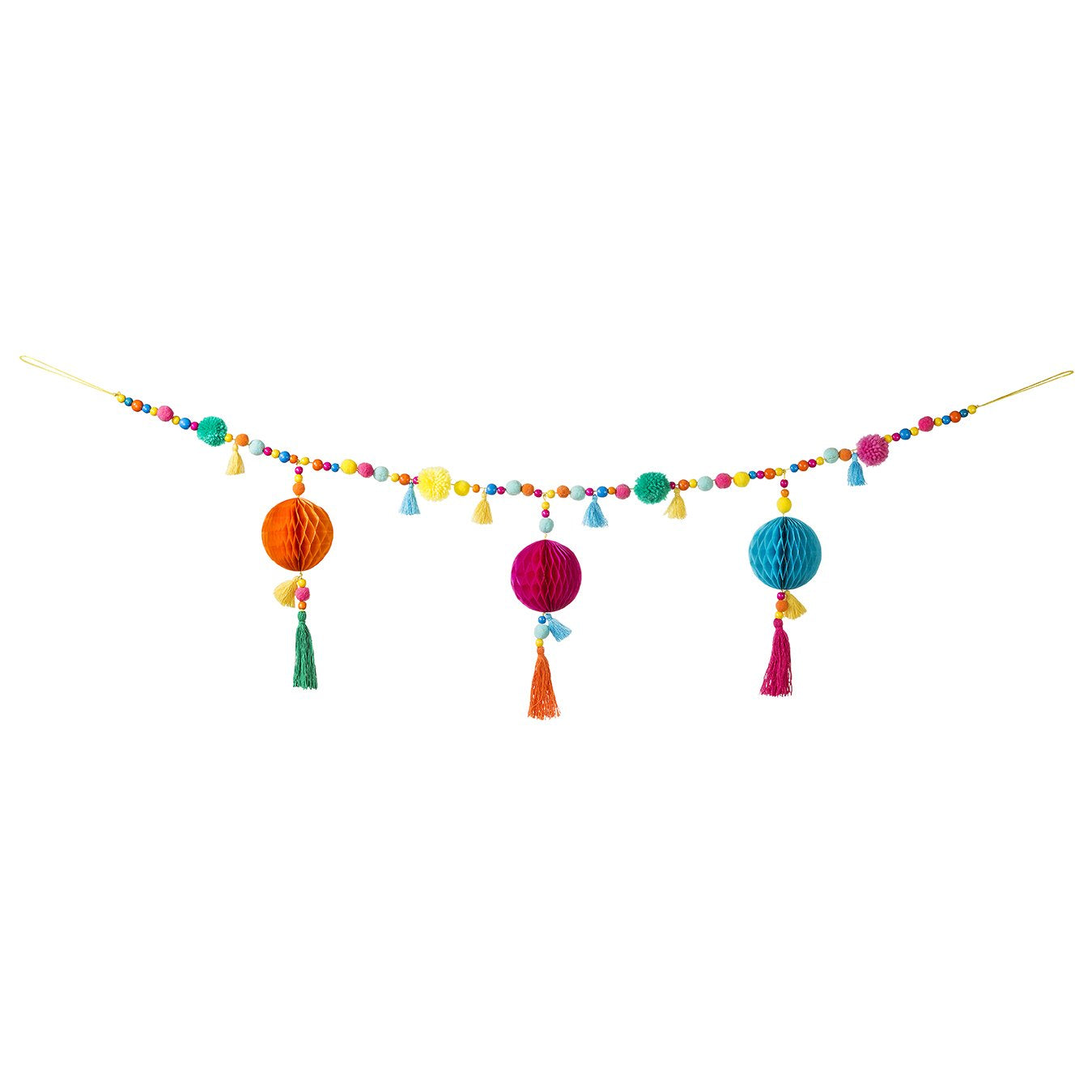 Boho Pom Poms Garland