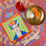 Yellow Frida Kahlo Paper Napkins