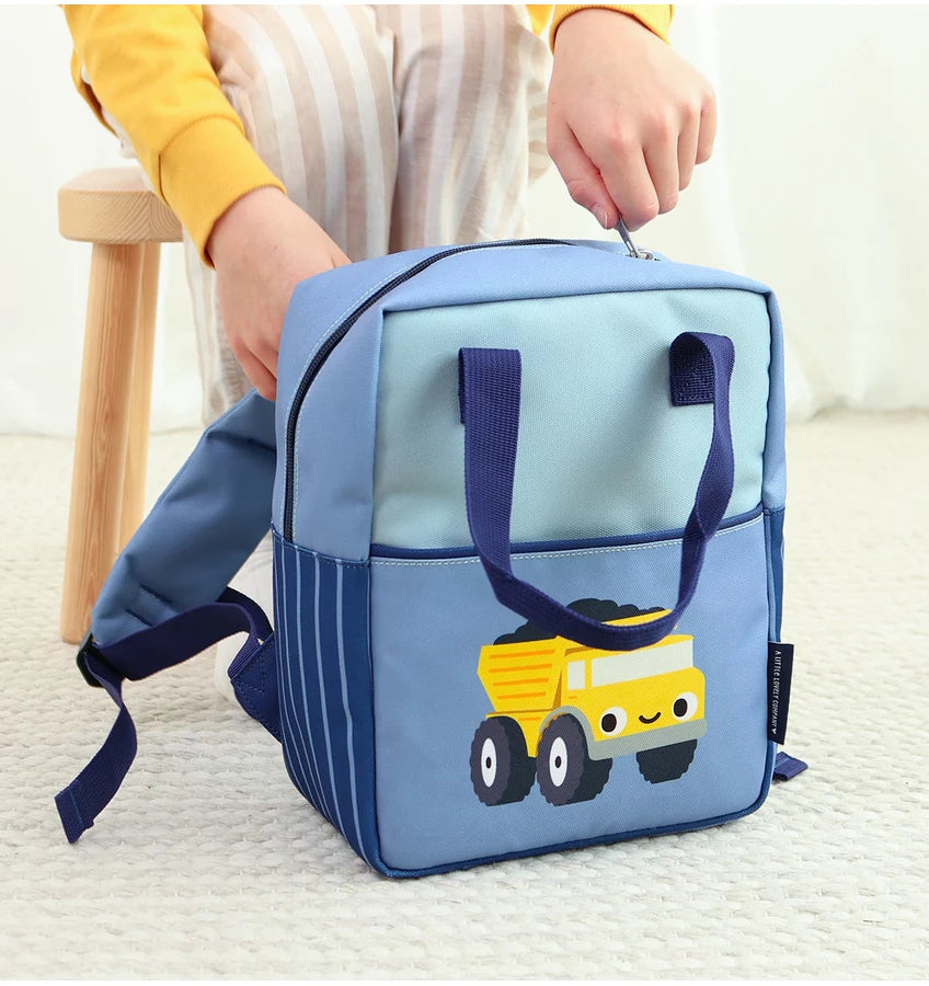 Kids Little Square Backpack - Dump truck