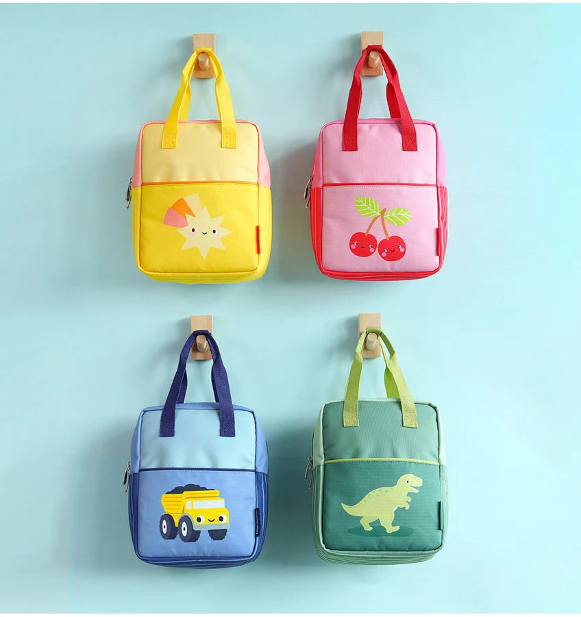 Kids Little Square Backpack - Happy cherries
