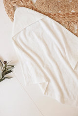 Bath Cape Ecru Hooded Towel