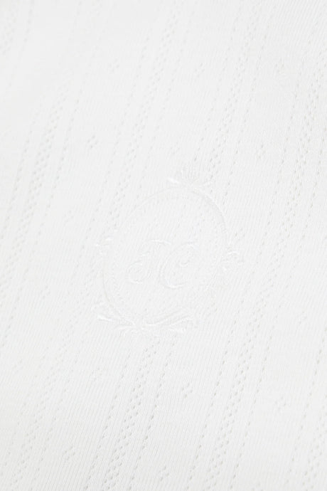 Sleeping Bag Ecru Cotton Pointelle Knitwear
