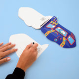 Combo Set Sticker Activity Book Plane & 2 Fabulous Stickers - Kitty & Market