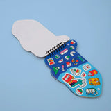 Combo Set Sticker Activity Book Plane & 2 Fabulous Stickers - Kitty & Market