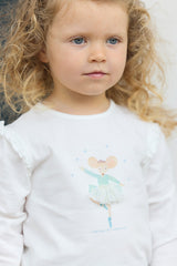 T-SHIRT Ecru Illustration Winter Garden